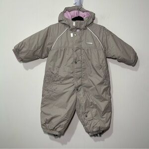 Reima Baby Grey snowflake one piece winter cold weather snowsuit in size 6-9M 74